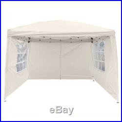 10'x 10' Khaki EZ Pop UP Party Tent Outdoor Canopy Folding Gazebo WithCarry Bag