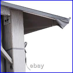 10' x 10' Outdoor Patio Soft Canopy Gazebo Canopy Steel Frame with Sidewall