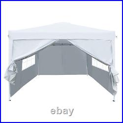 10'x 10'Party Wedding Tent Outdoor Gazebo Canopy Tent Heavy Duty with 4 Sidewalls