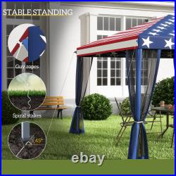 10' x 10' Pop-Up Canopy Party Tent Gazebo Canopies UV Protect with Mesh Wall