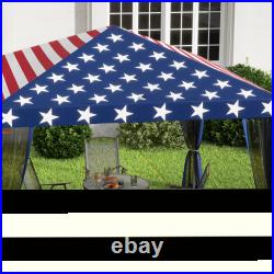 10' x 10' Pop-Up Canopy Party Tent Gazebo Canopies UV Protect with Mesh Wall