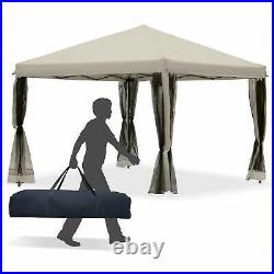 10' x 10' Pop-Up Canopy Party Tent Gazebo Canopies UV Protect withMesh Wall