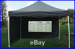 10' x 10' Pop Up Canopy Party Tent Gazebo EZ Black E Model
