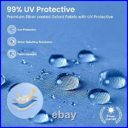 10' x 10' Pop Up Canopy Tent with Sidewall and 6 Pockets Patio Beach Party Tent