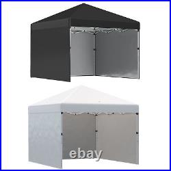 10' x 10' Pop Up Canopy with 3 Sidewalls and Carry Bag