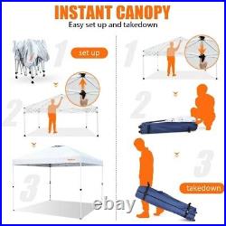 10' x 10' White Pop-up Canopy TentOutdoor Sun Shelter-Series