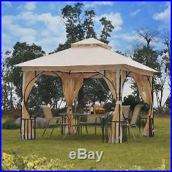 10 x 10 ft Outdoor Gazebo Canopy Garden Patio Wedding Party Shelter WithNetting