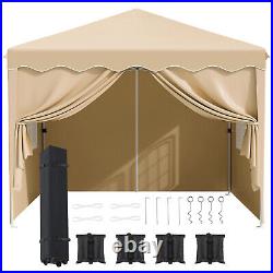 10 x 10ft Pop Up Canopy Tent Outdoor Gazebo Canopy with 4 Removable Sidewalls