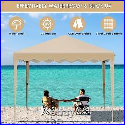 10 x 10ft Pop Up Canopy Tent Outdoor Gazebo Canopy with 4 Removable Sidewalls