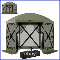 10 x 11 ft Pop Up Gazebo Screen Tent, Instant Camping Canopy