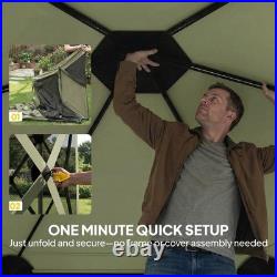 10 x 11 ft Pop Up Gazebo Screen Tent, Instant Camping Canopy