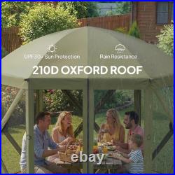 10 x 11 ft Pop Up Gazebo Screen Tent, Instant Camping Canopy
