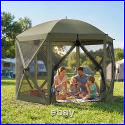 10 x 11 ft Pop Up Gazebo Screen Tent, Instant Camping Canopy