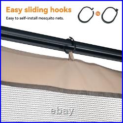 10' x 12' Gazebo Mosquito Netting Replacement Universal 4-Panel Sidewalls