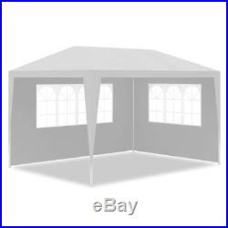 10' x 13' White/Blue Outdoor Wedding Party Tent Gazebo Canopy with 4 Side Walls