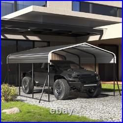 10' x 15' Metal Carport Heavy Duty Carport Canopy with Galvanized Steel Roof