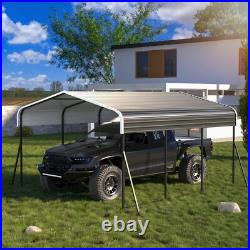 10' x 15' Metal Carport Heavy Duty Carport Canopy with Galvanized Steel Roof