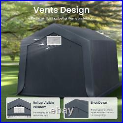 10'x 15' Outdoor Storage Shelter Shed Portable Carport Canopy Garage Car Tent US