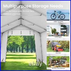 10'x 15' Outdoor Storage Shelter Shed Portable Carport Canopy Garage Car Tent US