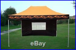 10' x 15' Pop Up Canopy Party Tent Gazebo EZ Orange Flame E Model