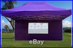 10' x 15' Pop Up Canopy Party Tent Gazebo EZ Purple E Model