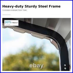 10 x 15 ft Outdoor Carport Metal Carport Canopy Heavy Duty Carport with Sidewall