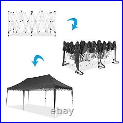 10'x 20' Canopy Gazebo Easy Pop Up Waterproof Tent Outdoor Wedding Party Tent US