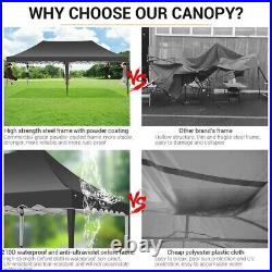 10'x 20' Canopy Gazebo Easy Pop Up Waterproof Tent Outdoor Wedding Party Tent US