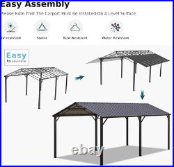 10' x 20' Carport Outdoor Heavy Duty Metal Galvanized Car Shelter Garage Gazebo