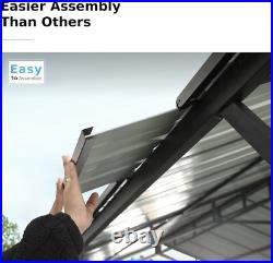 10' x 20' Carport Outdoor Heavy Duty Metal Galvanized Car Shelter Garage Gazebo