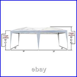 10'x 20' EZ Pop-up Folding Wedding Party Patio Marquee Canopy Tent Gazebo 2 Room