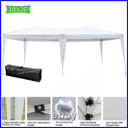 10'x 20' EZ Pop-up Folding Wedding Party Patio Marquee Canopy Tent Gazebo 2 Room