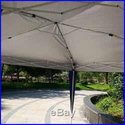 10'x 20' Easy Pop Up Gazebo Canopy Cover waterproof Wedding Party Tent