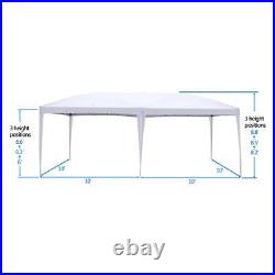 10' x 20' Ez Pop Up Gazebo Folding Canopy Tent Waterproof with 6 Remove Sides