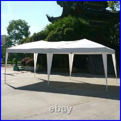 10' x 20' Ez Pop Up Gazebo Wedding Party Tent Folding Canopy Tent With Carry Bag
