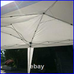 10' x 20' Ez Pop Up Gazebo Wedding Party Tent Folding Canopy Tent With Carry Bag