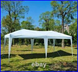 10' x 20' Ez Pop Up Gazebo Wedding Party Tent Folding Garden Canopy With Carry Bag
