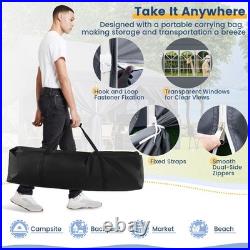 10 x 20 FT Canopy with 6 Detachable Sidewalls Carrying Bag Outdoor Event Gray