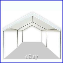 10 x 20 FT Carport Heavy Duty Canopy Tent Steel Caravan Car Shelter 6 leg White