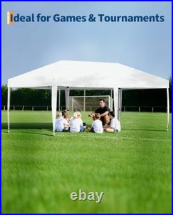 10 x 20 FT Instant Pop Up Canopy Tent with 6 Side Walls, Heavy Duty Canopy Set