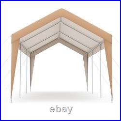 10 x 20 FT Patio Carport Garage SUV Tent Canopy Shelter with Steel Frame Outdoor