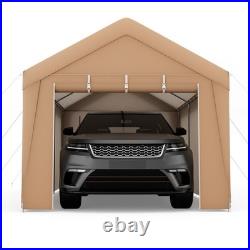10 x 20 FT Patio Carport Garage Tent with Removable Sidewall Roll-up Zippered Door