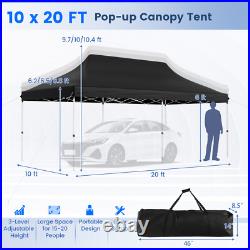 10 x 20 FT Waterproof Folding Party Tent withCarrying Bag Instant Sunshade Shelter