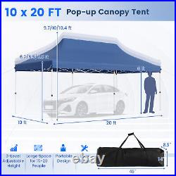 10 x 20 FT Waterproof Folding Party Tent withCarrying Bag Instant Sunshade Shelter