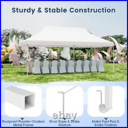 10 x 20 FT Waterproof Folding Party Tent withCarrying Bag Instant Sunshade Shelter
