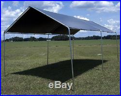 10' x 20' Heavy Duty Canopy Kit Set Car Boat Carport Garage Tent Shelter Silver