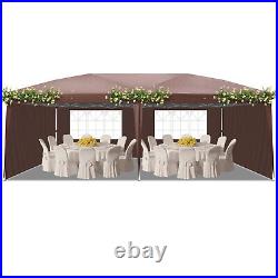 10'x 20' Outdoor Garden Gazebo Pop Up Canopy Tent with 4 Walls