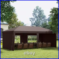 10' x 20' Outdoor Gazebo Canopy Wedding Party Tent with 4 Removable Sidewalls