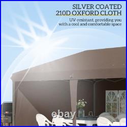 10' x 20' Outdoor Gazebo Canopy Wedding Party Tent with 4 Removable Sidewalls