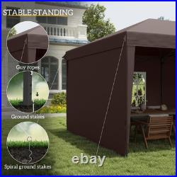 10' x 20' Outdoor Gazebo Canopy Wedding Party Tent with 4 Removable Sidewalls